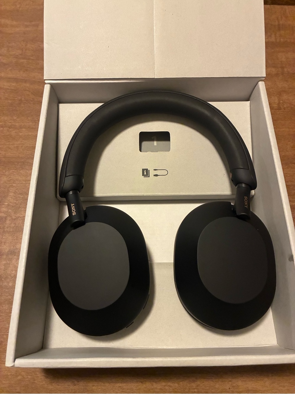 Sony Matte Black Wireless Over-Ear Headphones with Cushioned Headband